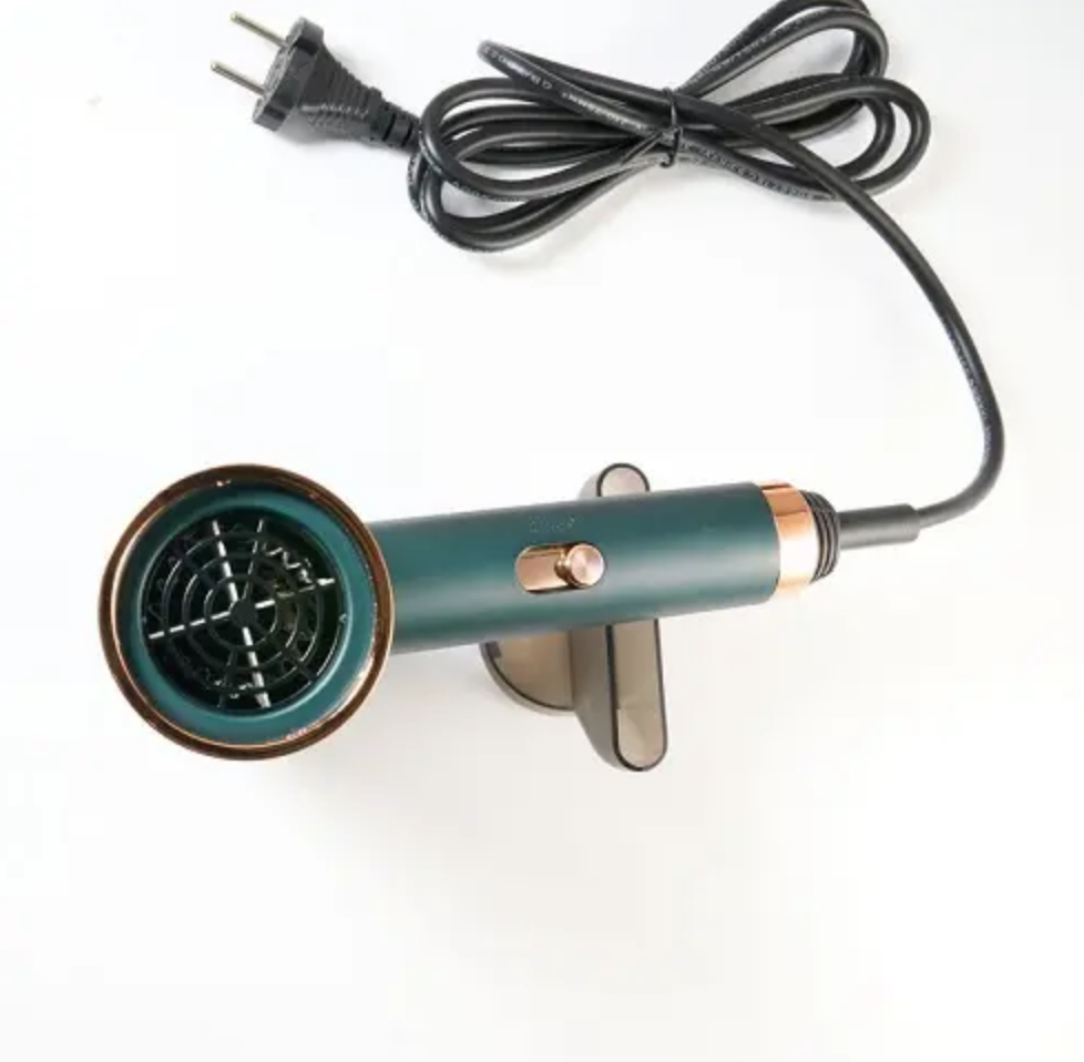 Фен мощный DSP 30253 для укладки волос профессиональный Зеленый