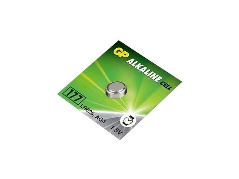 Батарейка часовая щелочная GP AG4/177 круглая (3040) - фото 1 Батарейка часовая щелочная GP AG4/177 круглая (3040) - фото 1