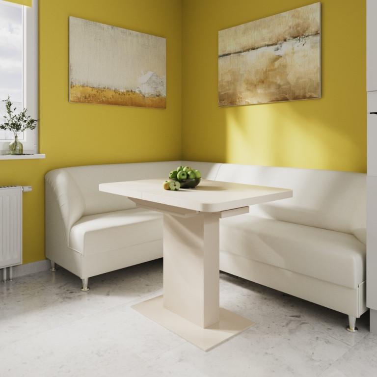 Обідній стіл розсувний Титан 1000/1400х700х750 мм Ваніль (28424147)