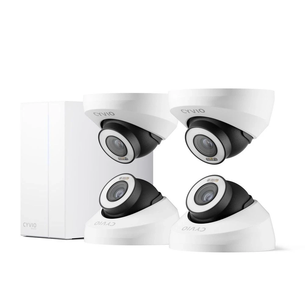 Комплект IP видеонаблюдения CYVIO POE Dome 4Kit 4MP N2804D