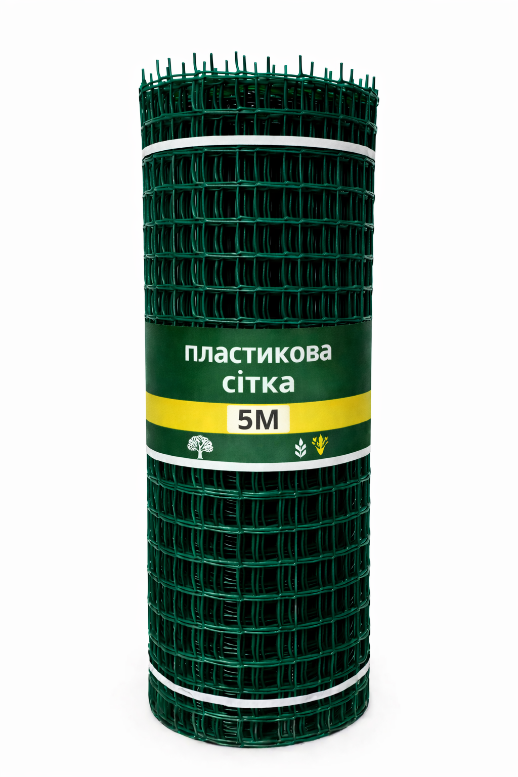 Сетка пластиковая Клевер для заборов и сада 50х50 мм/1х5 м Темно-зеленый (32373559)