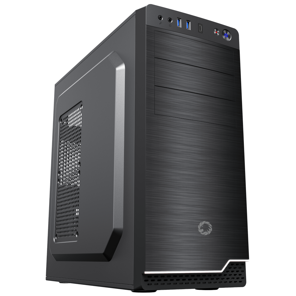 Корпус компьютерный GAMEMAX MT-526-NP 2U3-TYC, ATX, поддержка СРО, USB Type-C, без БП, черный