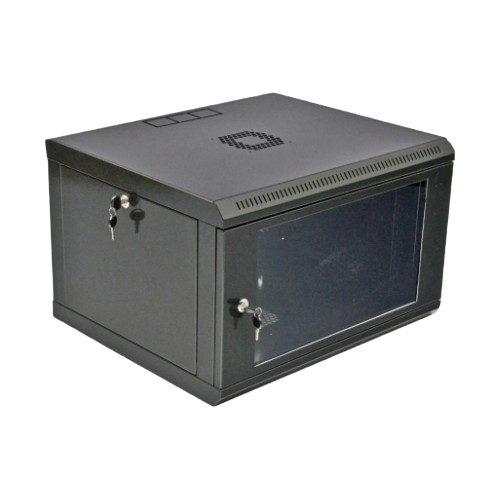 Шкаф 19" 6U 600х500х373 мм для настенного монтажа с акриловым стеклом Black (33353048)
