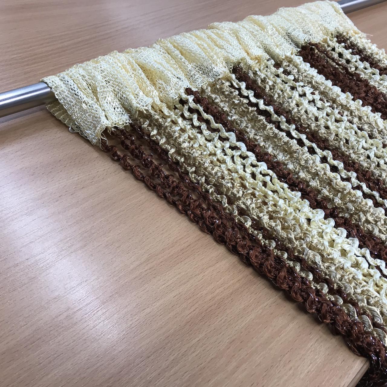 Штори-спіралі Коричневий/Золотий/Бежевий (NS-302) - фото 4 Штори-спіралі Коричневий/Золотий/Бежевий (NS-302) - фото 4