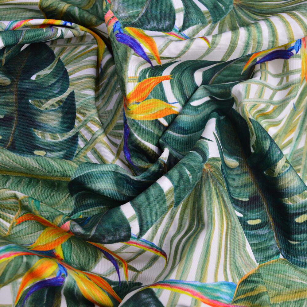 Тканина бавовна Панама Монстера 235 гр/м2 з захистом від плям 180 см (27392)