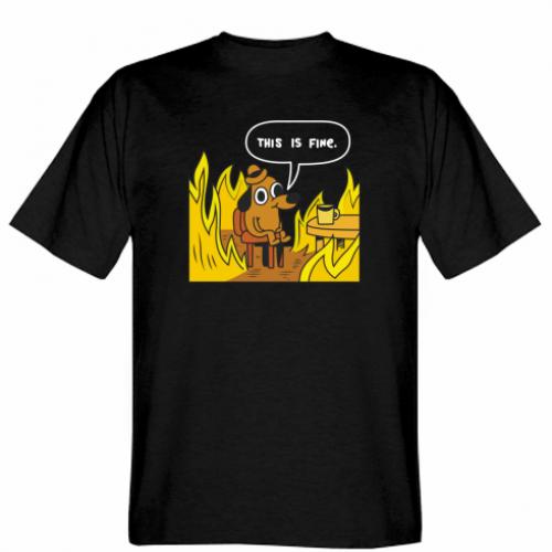 Футболка мужская Stedman This is fine L Черный (470412-2-211250-L)