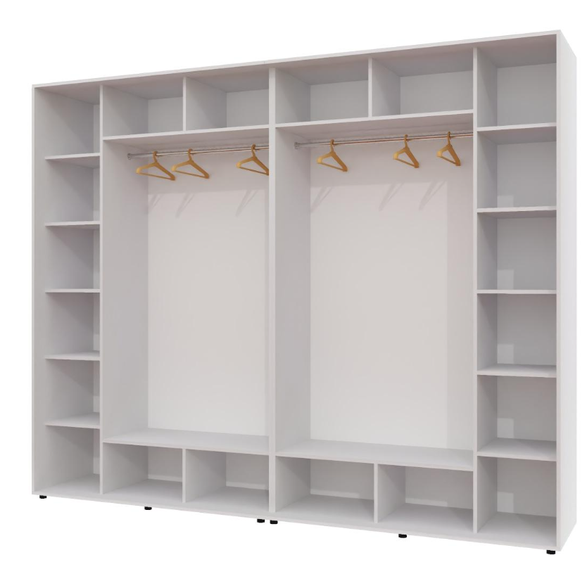 Корпус шкафа-купе Алекса ШК-02 290х60х240 см Белый