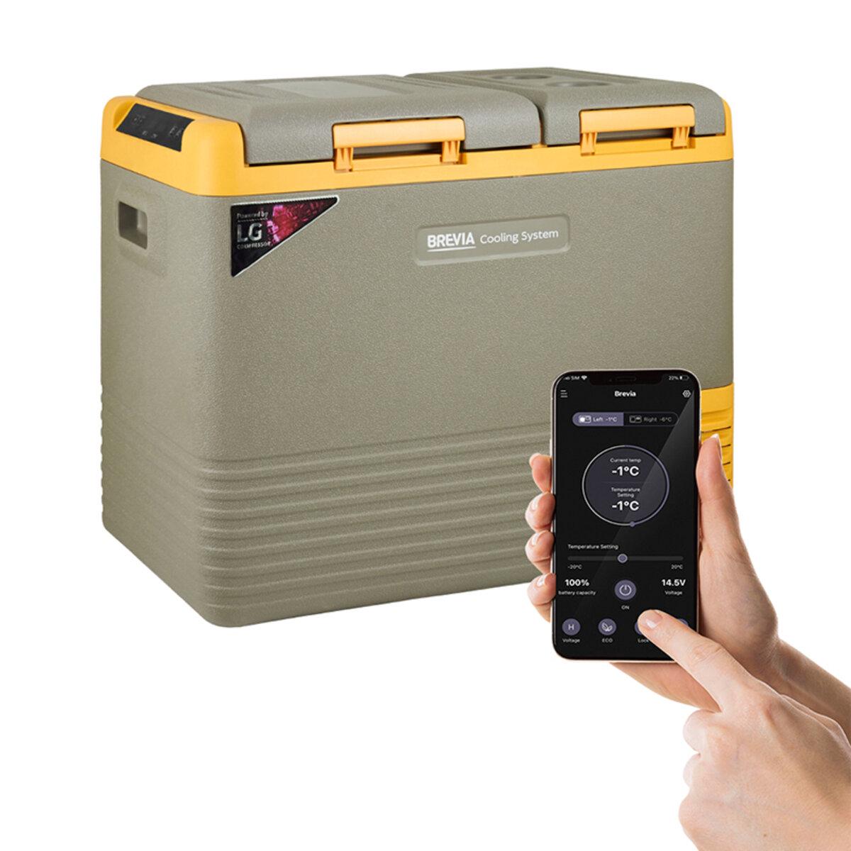 Холодильник автомобильный Brevia двухкамерный 40 л (22565)
