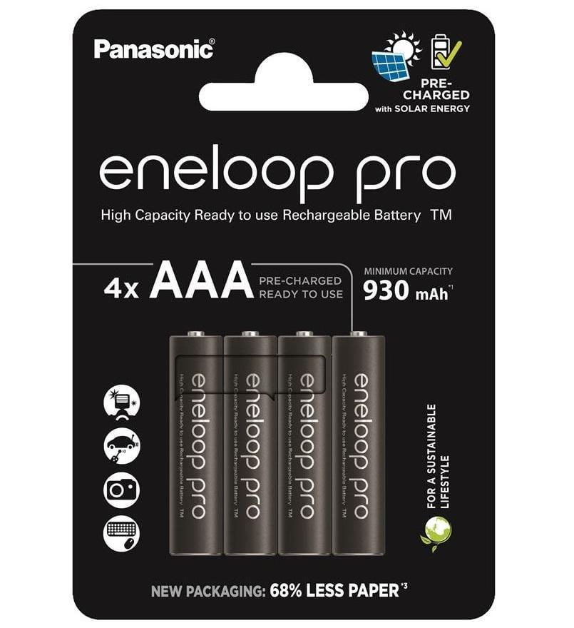 Аккумулятор Panasonic Eneloop AAA NI-MH 930 mAh 4 шт. с кейсом (BK-4HCDE/4CP)