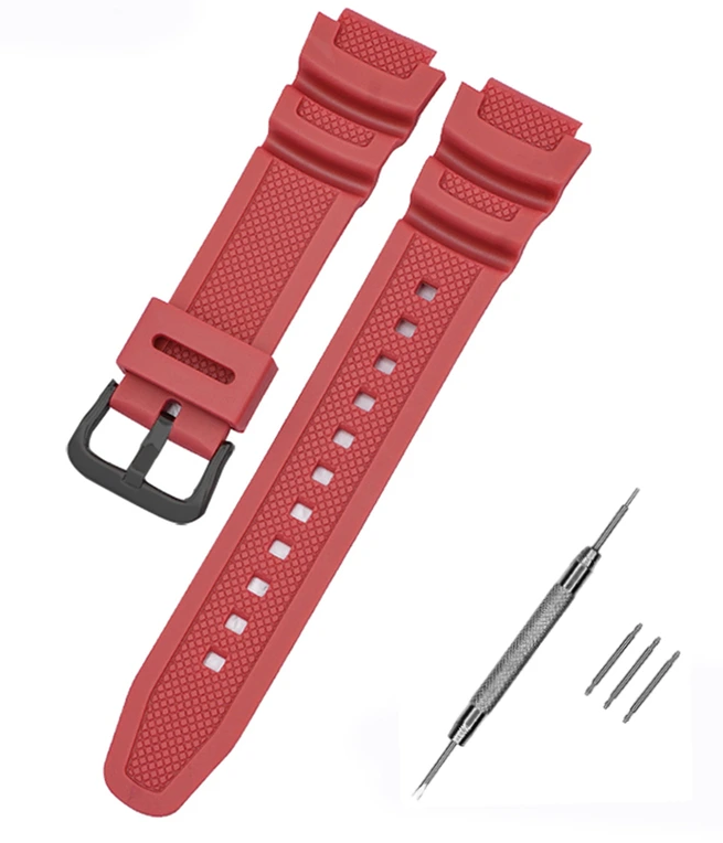 Ремінець для Casio G-Shock AE-1000/1200 Red BK (3810) Ремінець для Casio G-Shock AE-1000/1200 Red BK (3810)