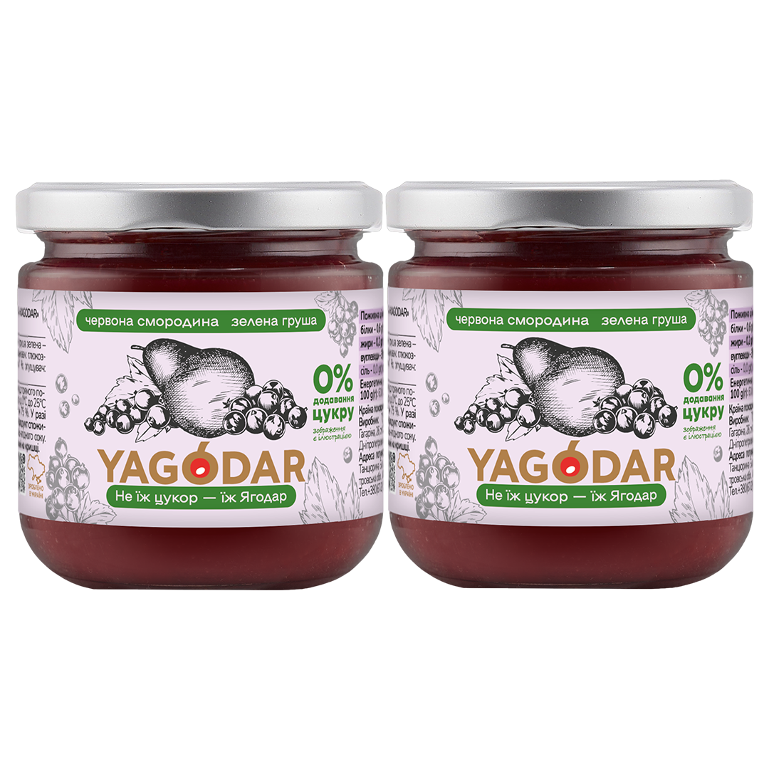 Джем Красная смородина-зеленая груша без сахара 2 шт. (2671838410)