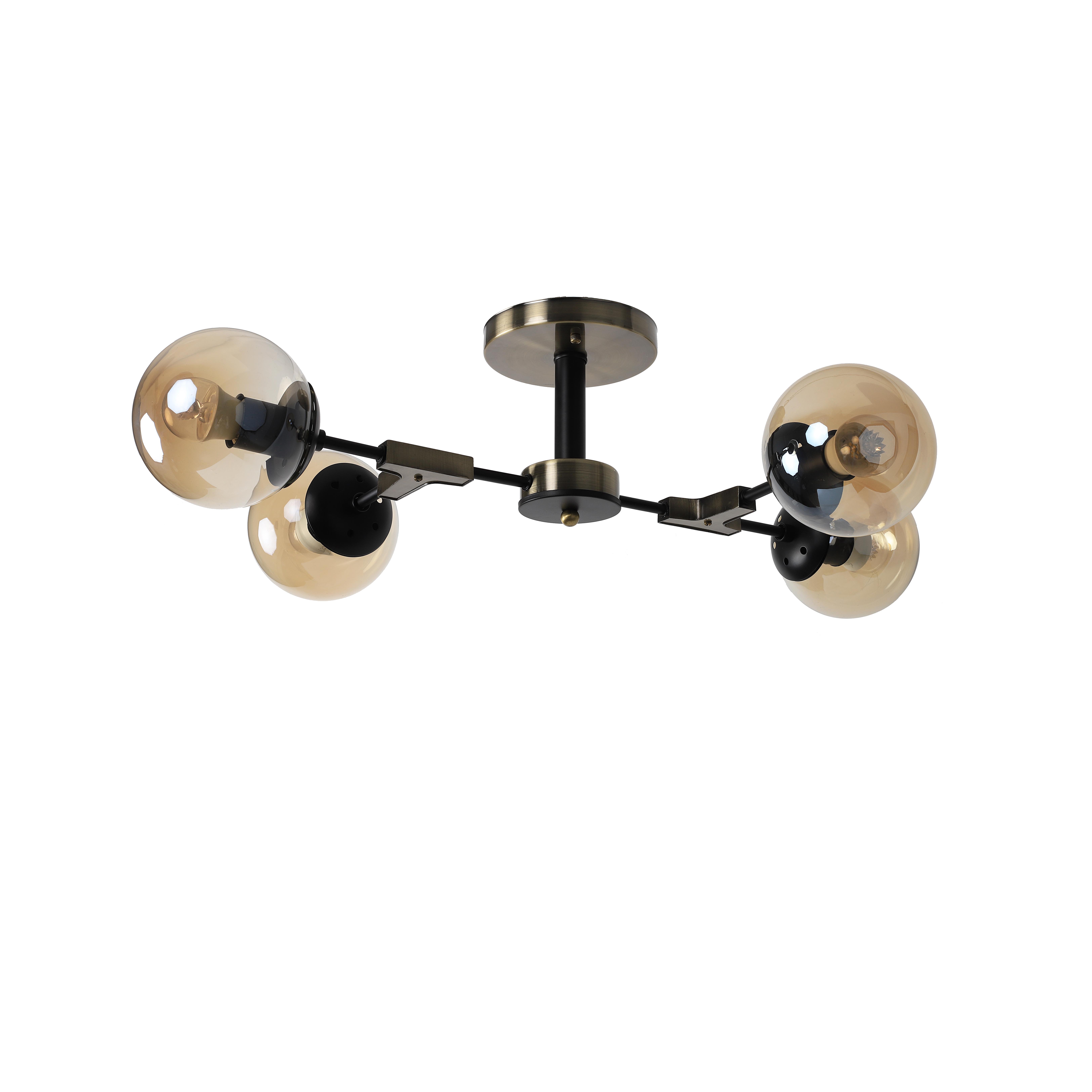 Люстра потолочная Sirius Л 7707/4 на 4 плафоны (000033377)