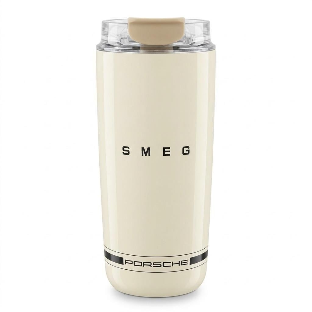 Термокружка SMEG Porsche з кришкою для пиття 550 мл Кремовий (3224415197)