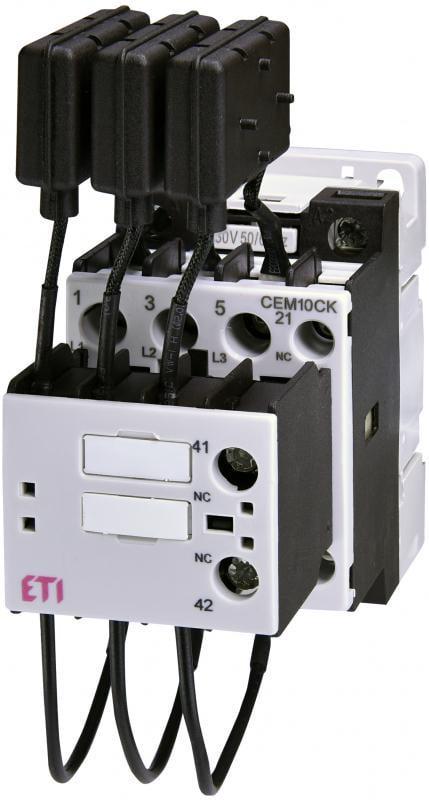 Контактор для конденсаторов ETI CEM CK 10.02N 10 кВАр 440 В 2NC (4643816)