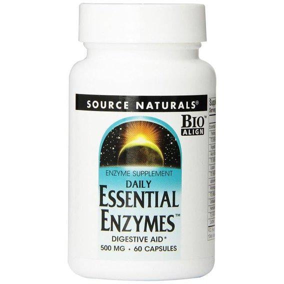 Травні ферменти Source Naturals Essential Enzymes 500 мг 60 Caps