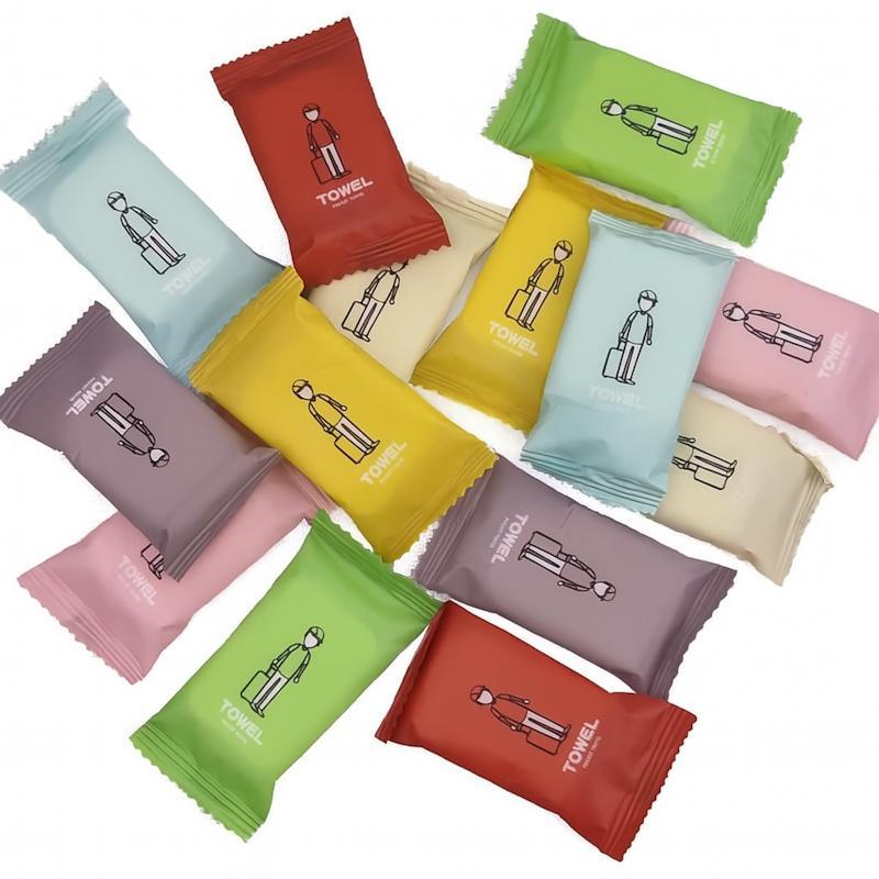 Серветки пресовані одноразові Travel у вигляді таблеток 10 шт. Білий (2789190580)