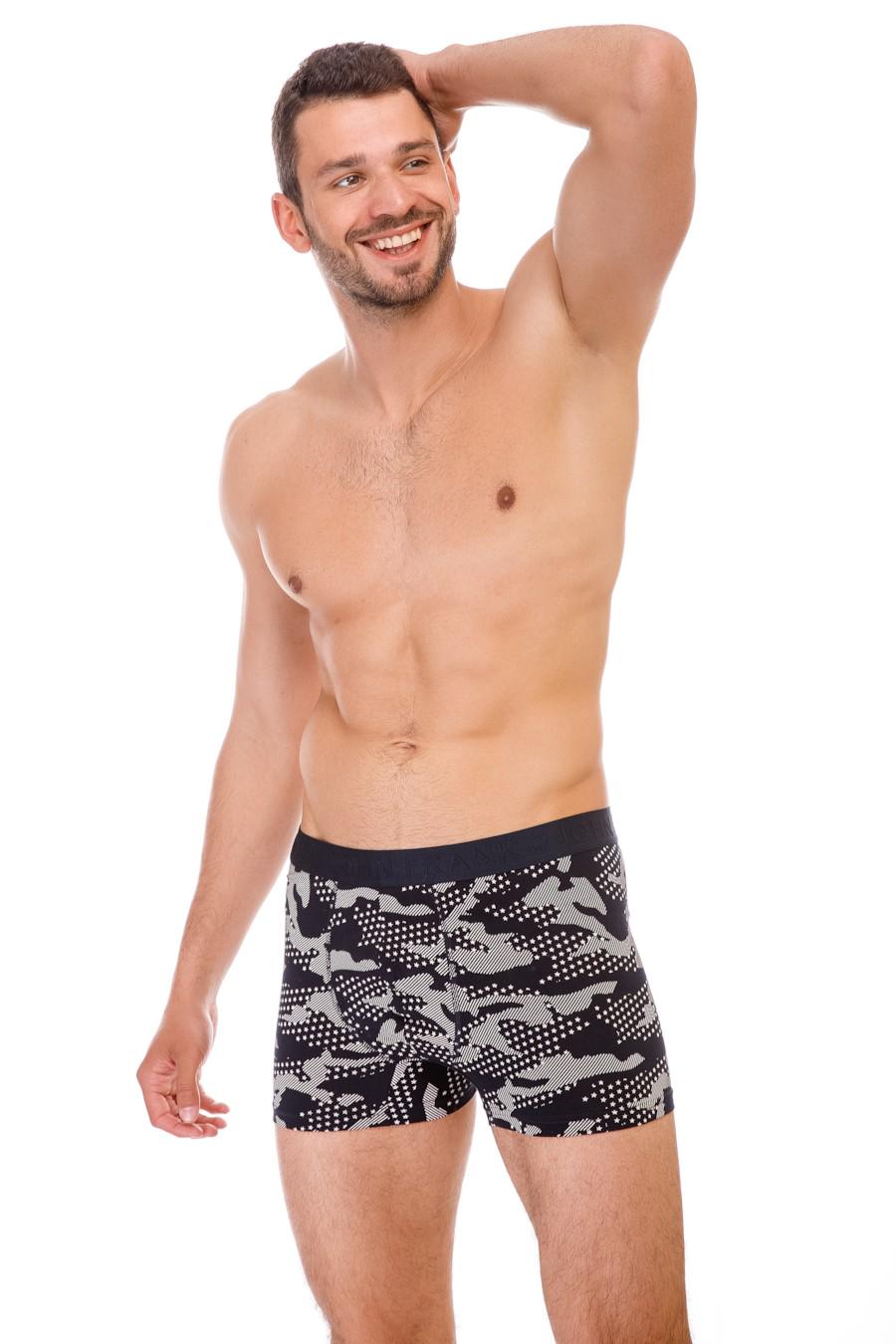 Трусы боксеры John Frank р. 50/L Синий (59651)