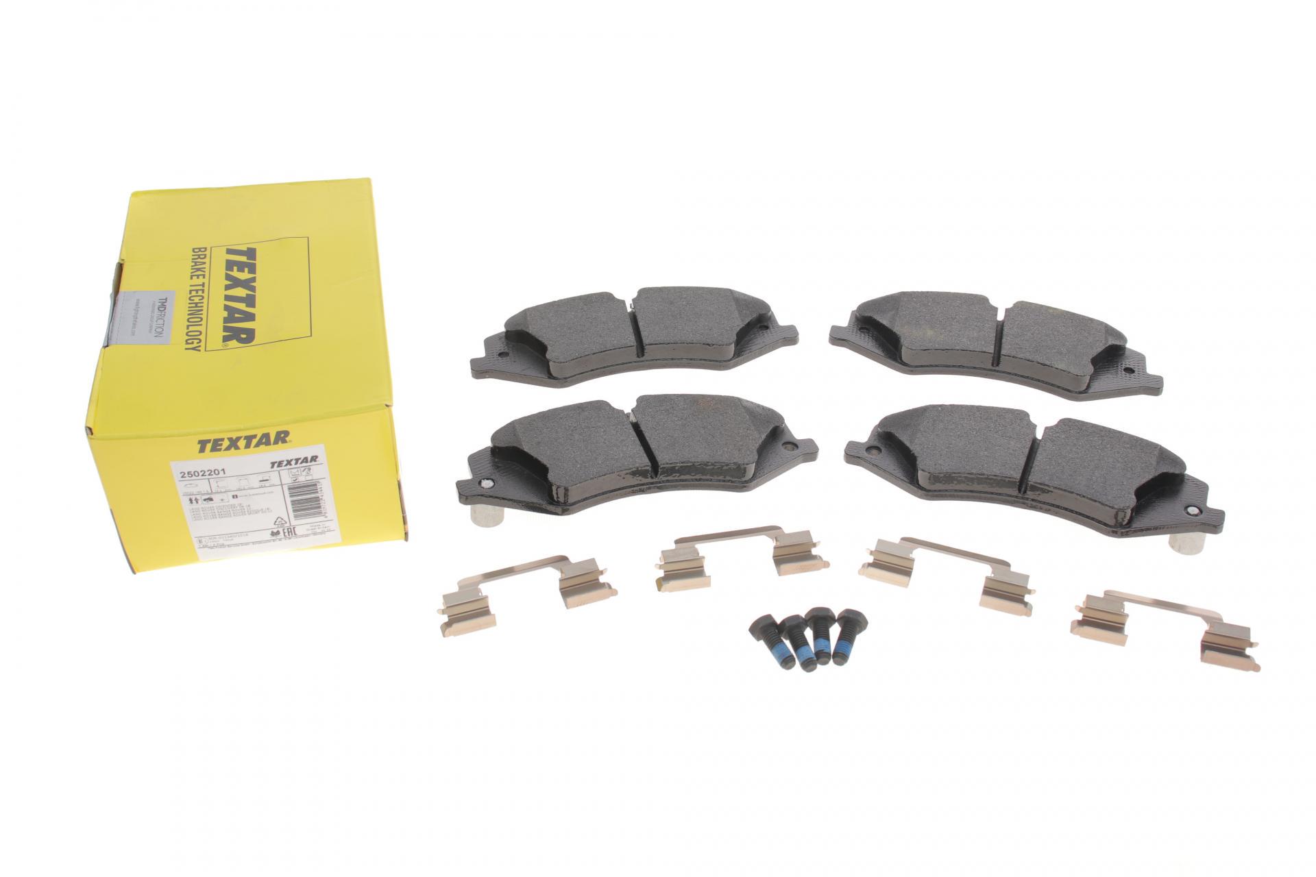 Колодки тормозные передние TEXTAR Land Rover 2.0-5.0 4x4 06- TRW Q+ (2502201 TEXTAR)