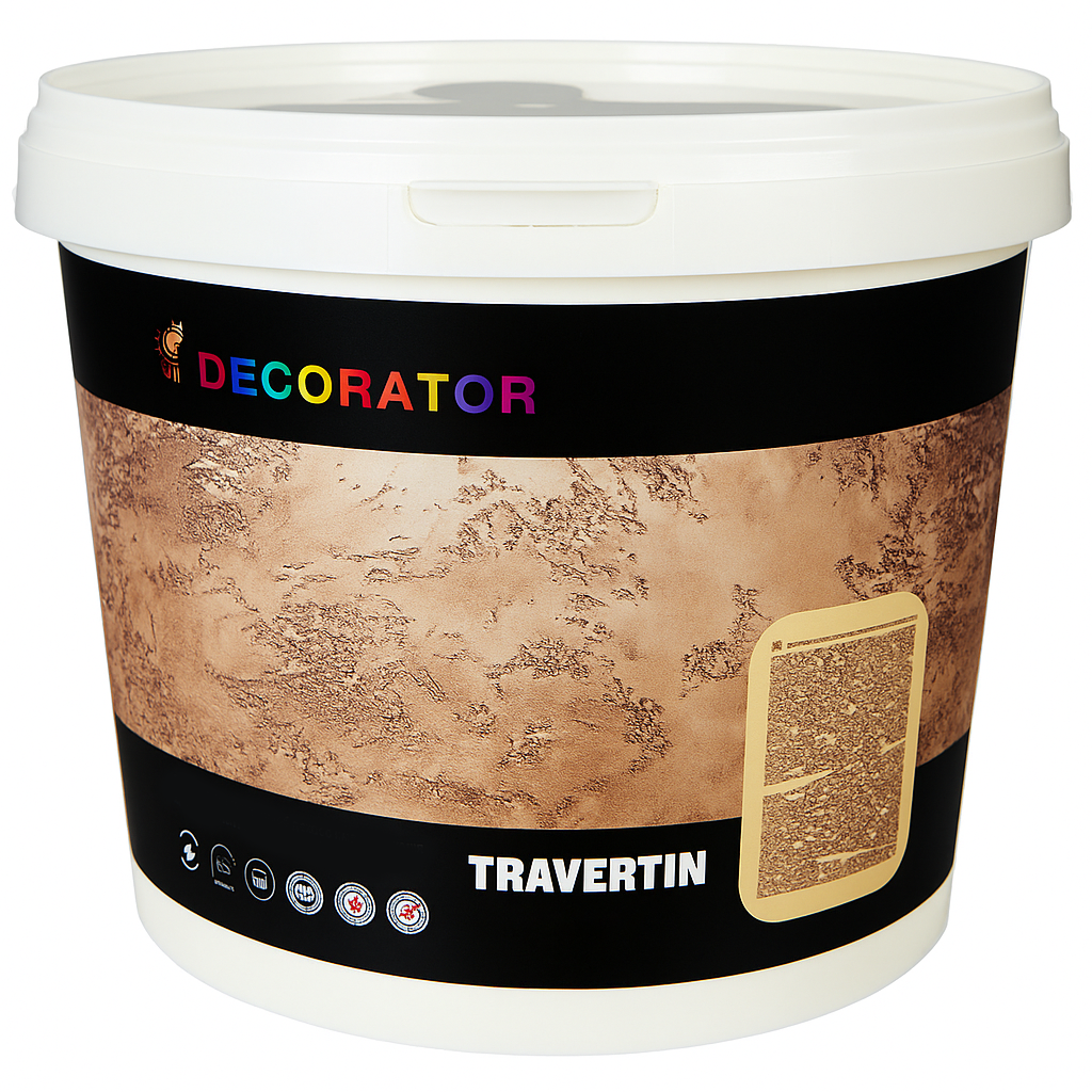 Декоративна штукатурка інтер'єрна DECORATOR TRAVERTIN 5 кг White (2653905042)