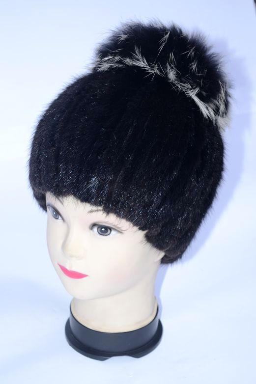 Шапка женская из меха ондатры (28543)