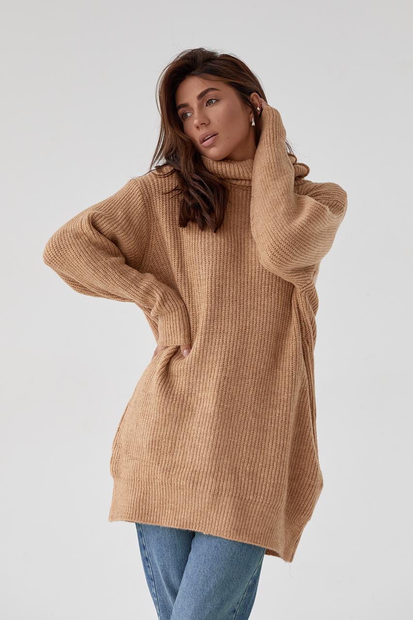 Свитер-туника вязаный LUREX L Коричневый (9506293) Свитер-туника вязаный LUREX L Коричневый (9506293)