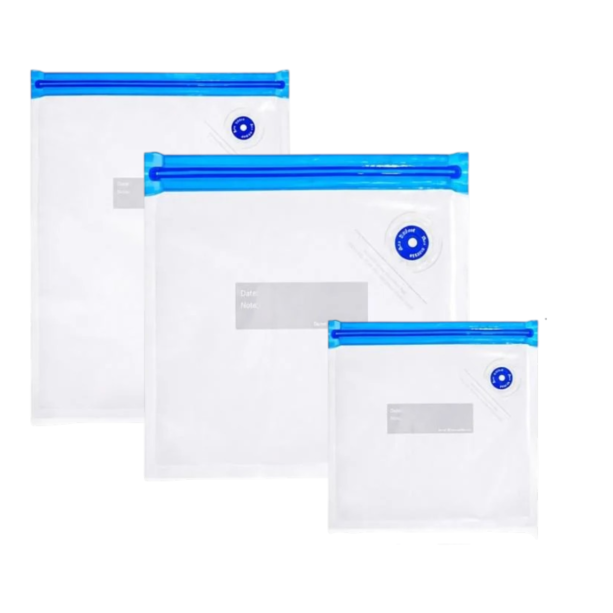 Вакуумные пакеты Vacuum Bag для пищевых продуктов с клапаном и зип-застежкой 18 шт. Вакуумные пакеты Vacuum Bag для пищевых продуктов с клапаном и зип-застежкой 18 шт.