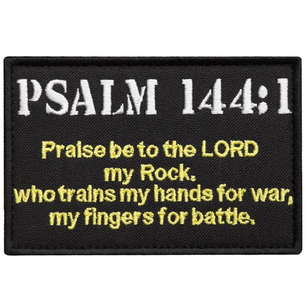 Шеврон с липучкой Psalm 9,52х6,35 см 2 шт. Черный (25464)