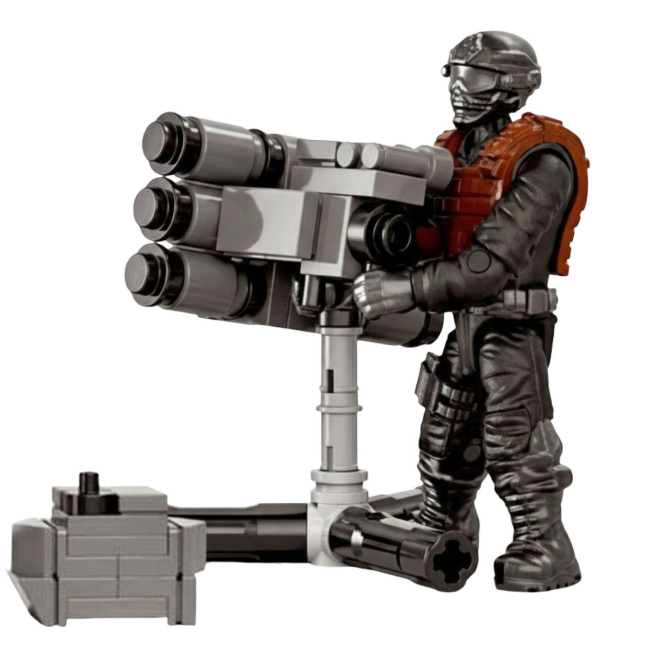 Конструктор военный KB 1129-1 с фигуркой-солдатом и оружием (30473016)