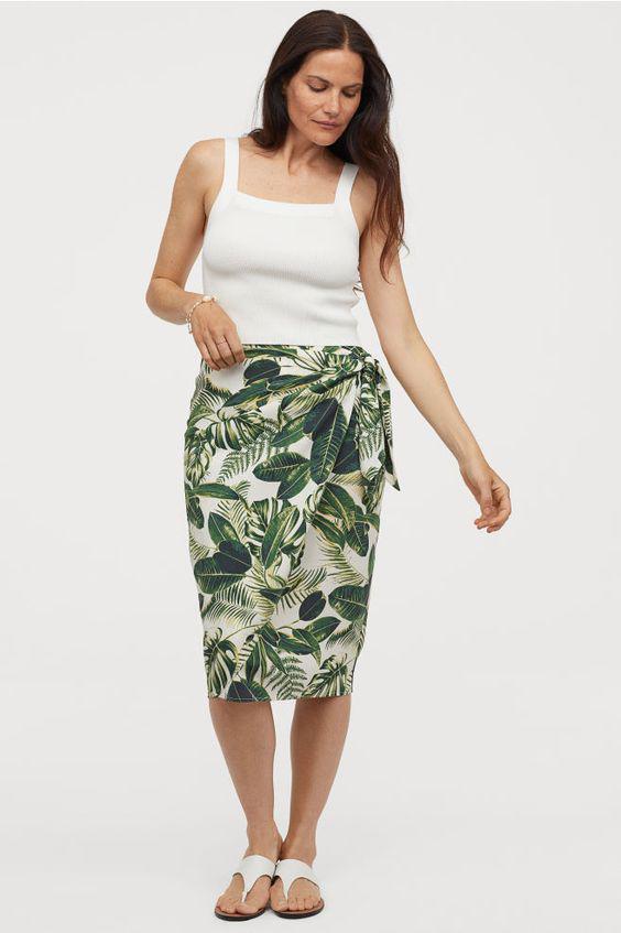 Юбка H&M р. 36 Зеленый (734282b45)