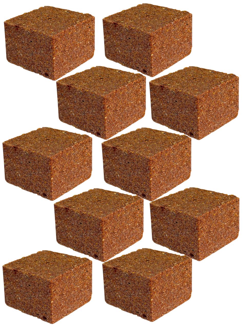 Жмых-кубик для макушатника Art Fishing вкус Чеснок с отверстием 10 шт. (3008717654)