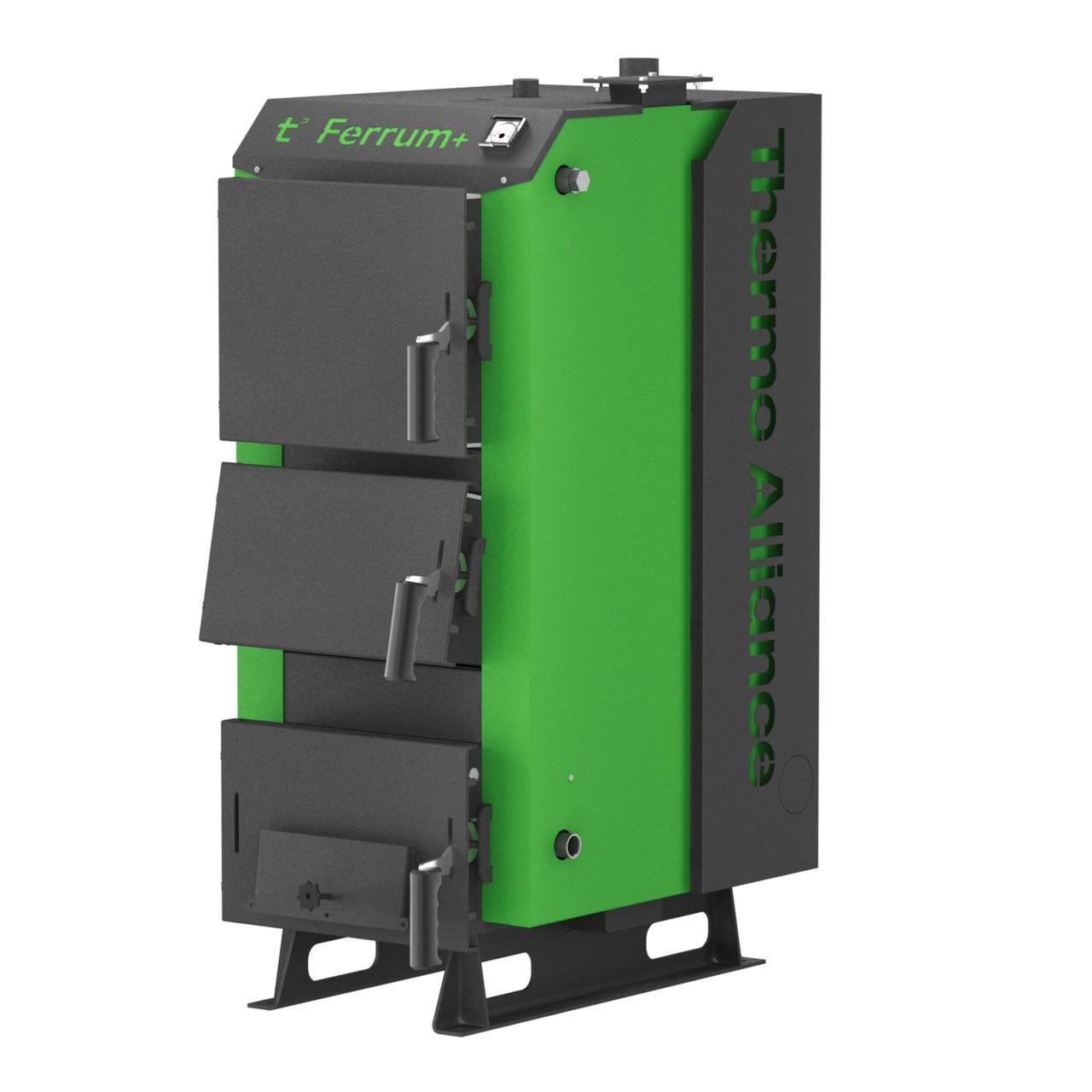 Котел твердопаливний сталевий Thermo Alliance Ferrum Plus V 5.0 FSF+ 30