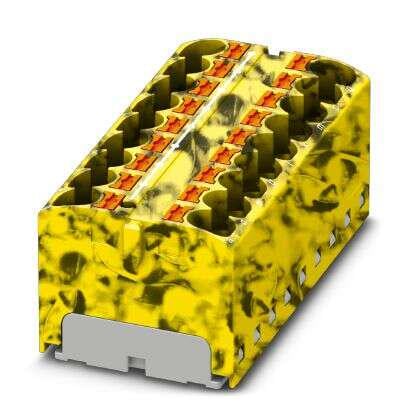 Розподільний блок Phoenix Contact PTFIX 18X4-FE 450В 32A Push-in Жовто-чорний (3273854)