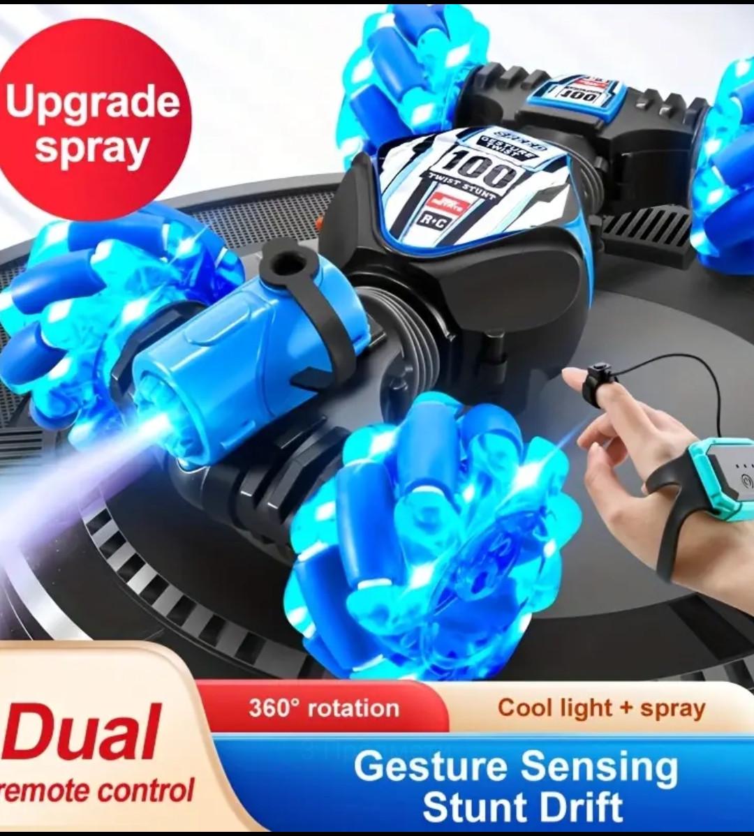 Радіокерована машинка перевертень Twist Stunt Car для дітей з підсвічуванням та трюками 360° та димом - фото 2 Радіокерована машинка перевертень Twist Stunt Car для дітей з підсвічуванням та трюками 360° та димом - фото 2