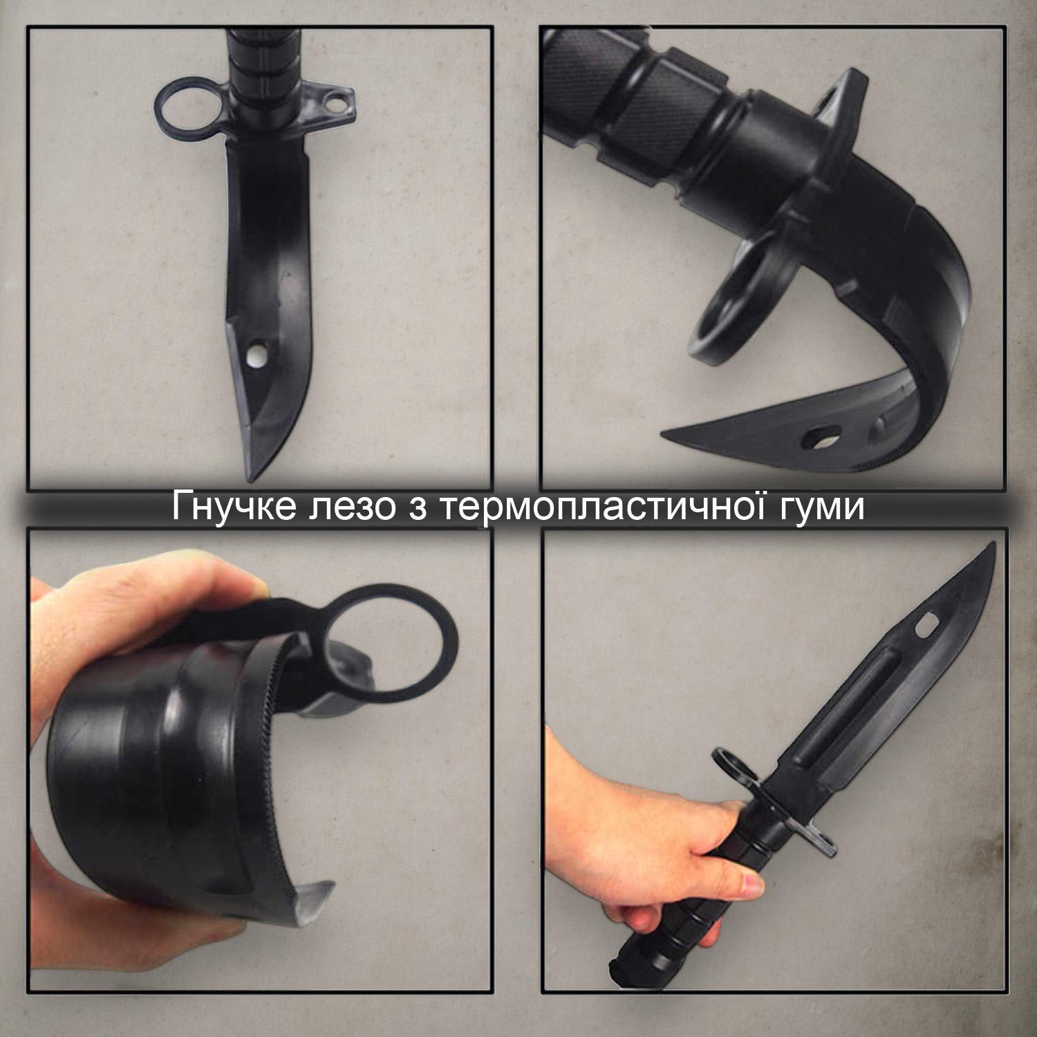 Ніж макет тренувальний GDragon гумовий Зелений (141_13_0_2) - фото 4