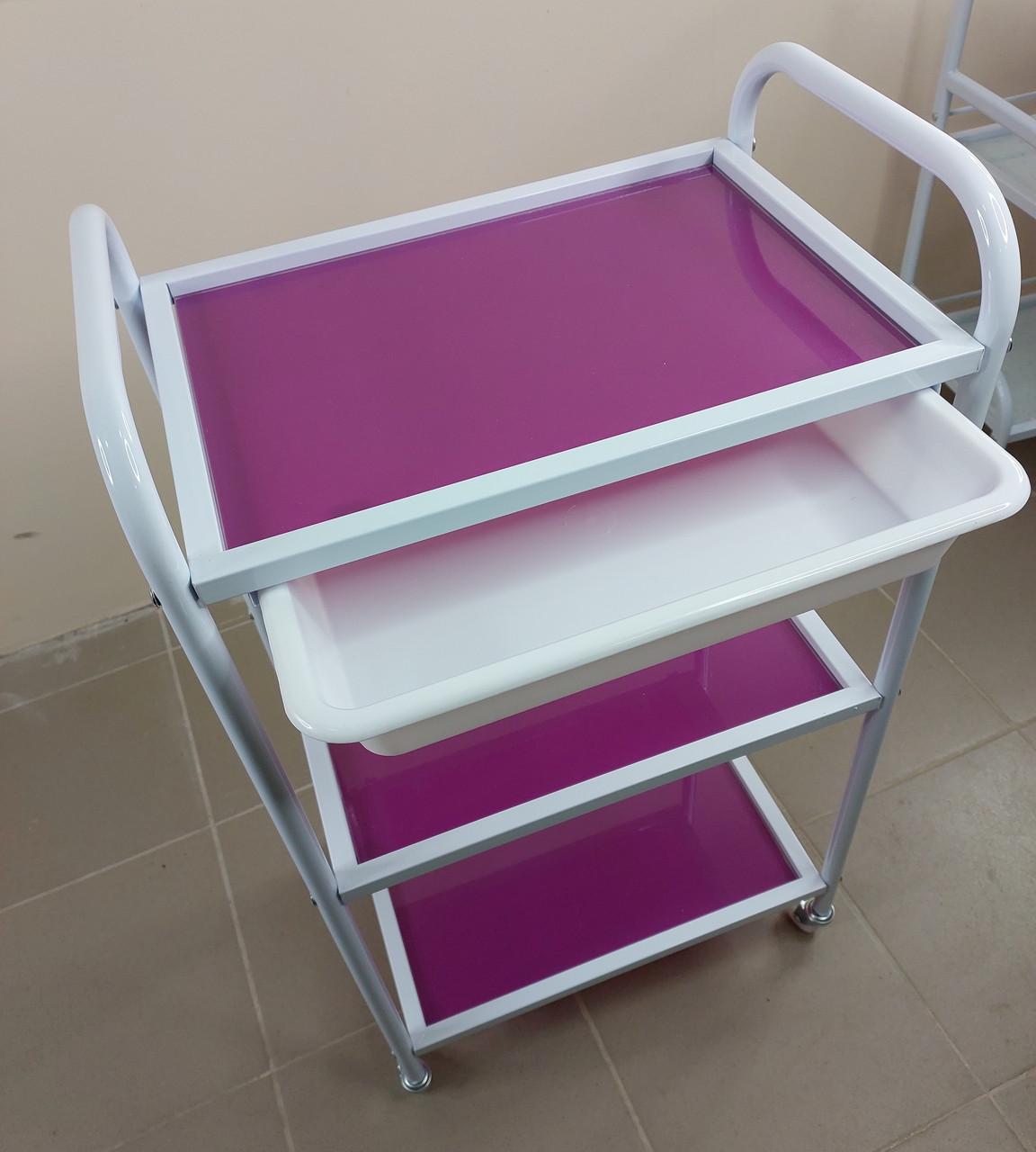 Коляска косметологическая ДенІС professional на 3 полочки с выдвижным лотком (1764971093) - фото 6 Коляска косметологическая ДенІС professional на 3 полочки с выдвижным лотком (1764971093) - фото 6