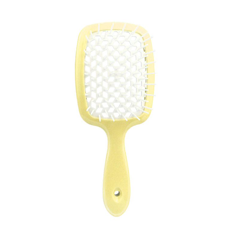 Гребінець для волосся Cecilia Super Hairbrush Жовтий з білим