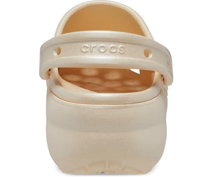 Сабо с блестками Crocs Classic Platform Shimmer р. 40-41 Vanilla (14266731) - фото 3 Сабо с блестками Crocs Classic Platform Shimmer р. 40-41 Vanilla (14266731) - фото 3