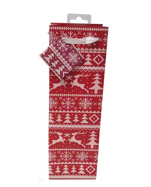 Пакет подарочный Stenson R95015 Cheers 36x12x9 cм (20564182)