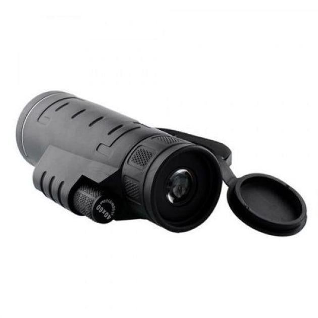 Монокуляр монокль із триногою та кліпсою 40x60 HLV Monocular Telescope Чорний