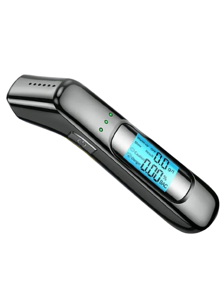 Алкотестер цифровой JoyPro электрохимический с LED-дисплеем карманный для измерения промилле C07 Серый (44584115)