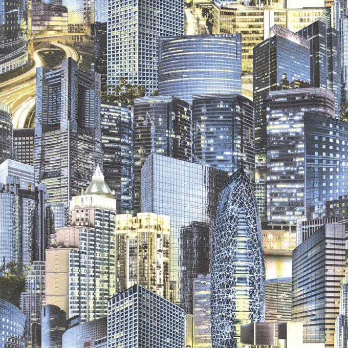 Обои тисненные Эксклюзив Люкс на бумажной основе 0,53х10,05 м Голубой (057-02)