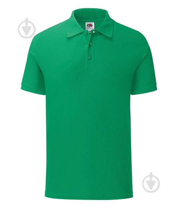 Поло Fruit of the Loom Iconic S Ярко-Зеленый (063044047S) Поло Fruit of the Loom Iconic S Ярко-Зеленый (063044047S)