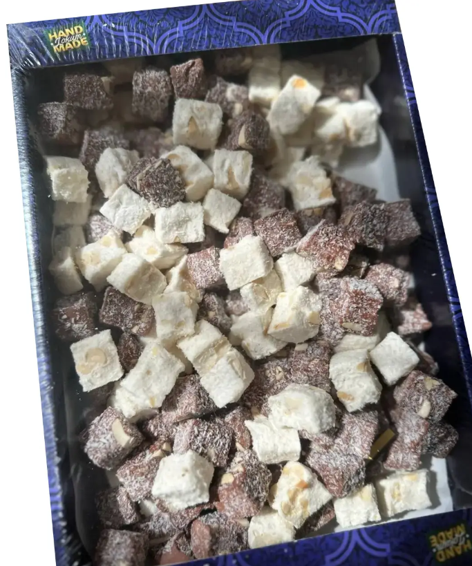 Рахат-лукум Amanti Кубики с арахисом со вкусом Кофе с молоком 1 кг