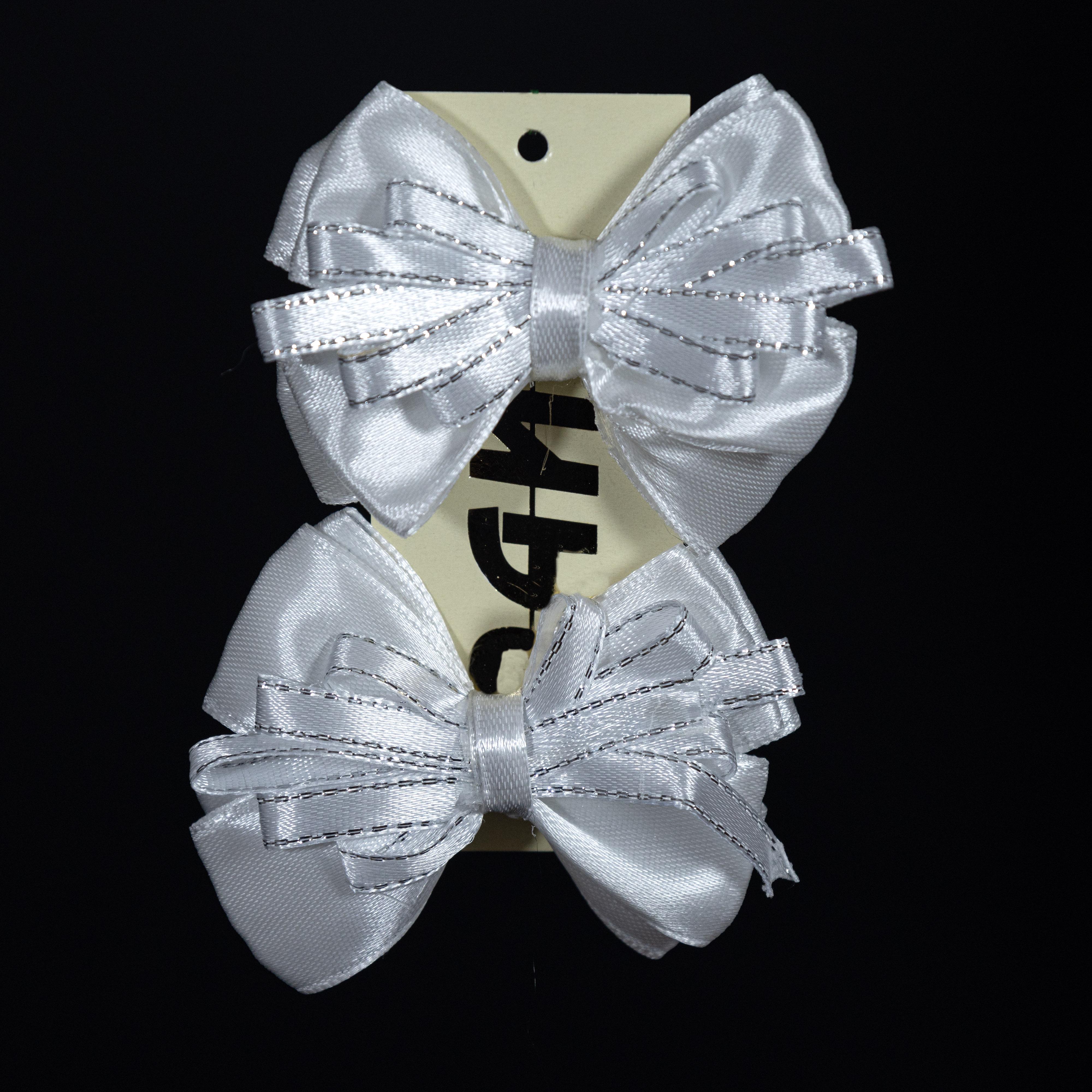 Заколка для волос ДАЙС 6 см 2 шт. Белый (ЖБ6-2) - фото 2