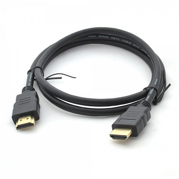 Кабель Merlion HDMI-HDMI V1.4 0,8 м Чорний (15456)