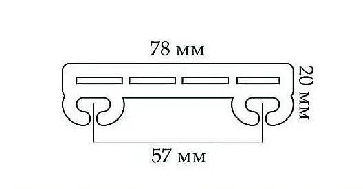 Карниз пластиковий дворядний LUX M Karniz-flex 450 см (2503761601) - фото 4 Карниз пластиковий дворядний LUX M Karniz-flex 450 см (2503761601) - фото 4