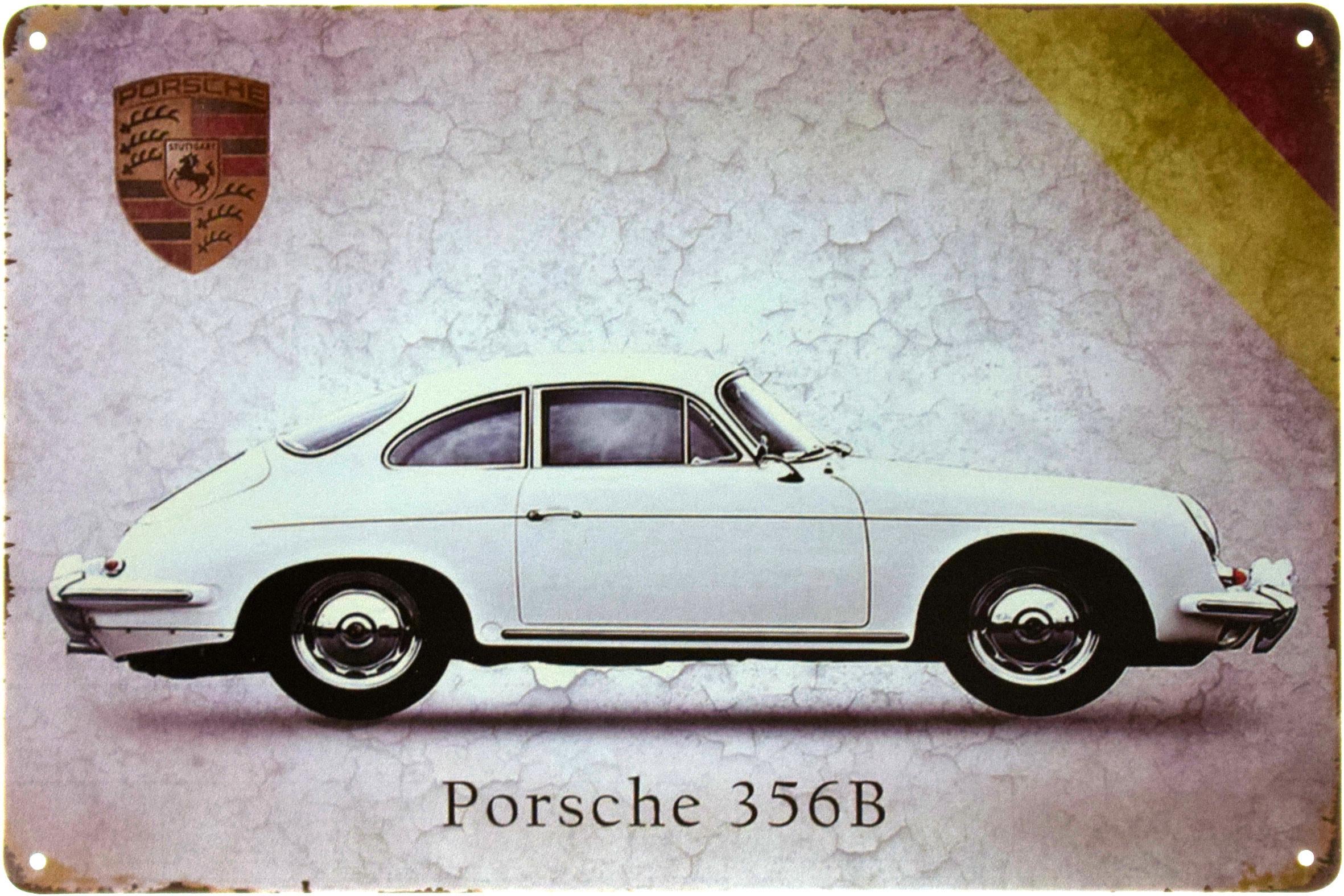 Табличка металлическая Porsche 356 B 20x30 см