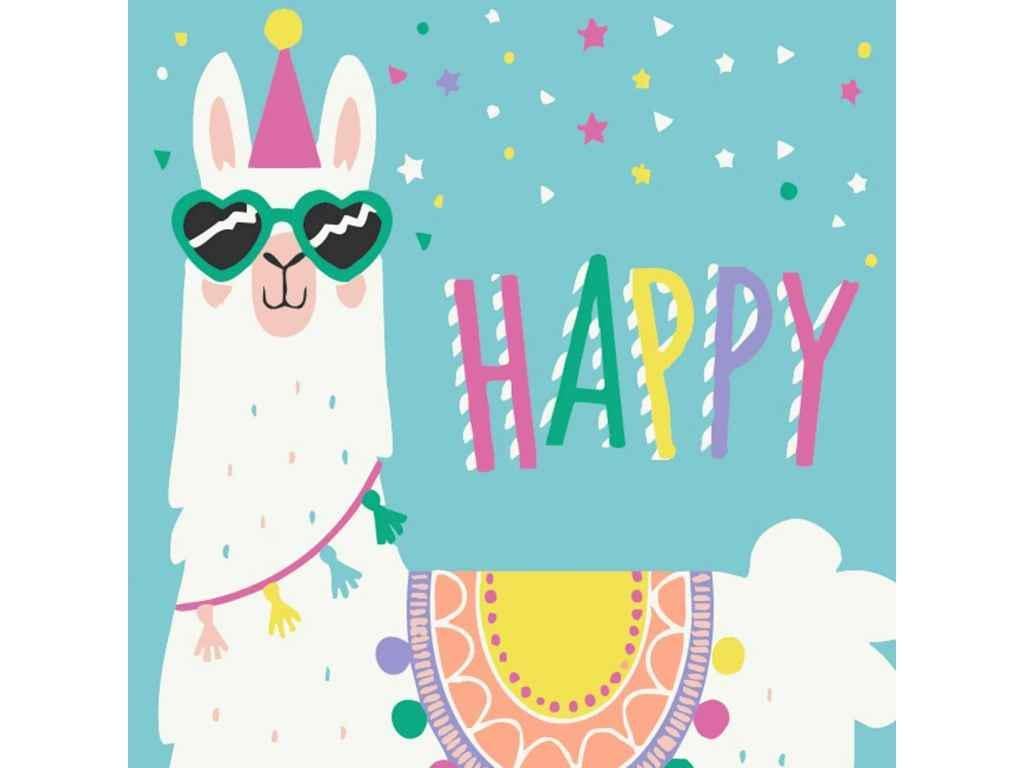 Картина по номерам Strateg Лама 20х20 см (HH5776)