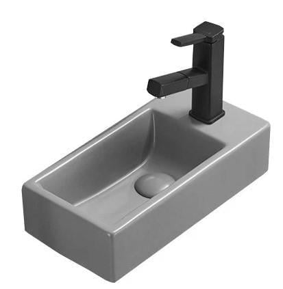 Умивальник накладний підвісний лівий Mexen INEZ 40 Grey Matt (2816080695)