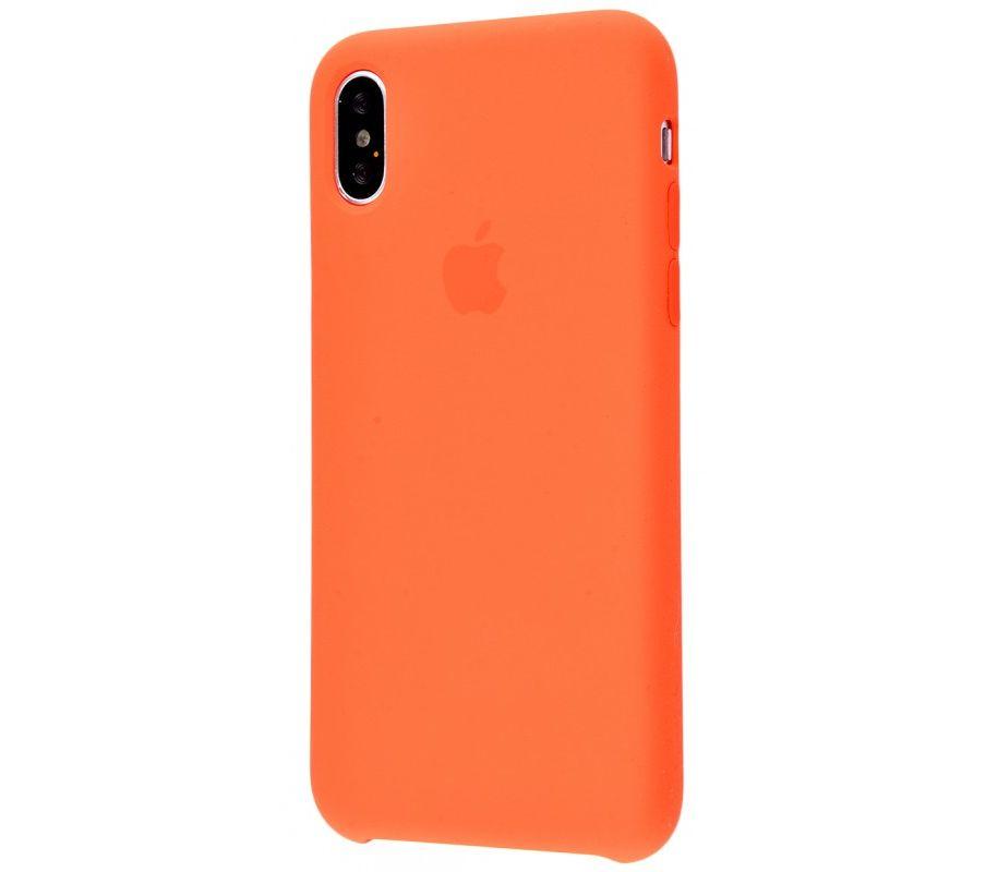 Чехол-накладка Apple Silicone Case for iPhone Xs Max, Spicy Orange (HC) - фото 2